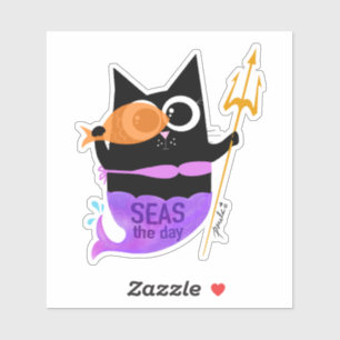 Seas the Day - Sticker Wanda the Cat