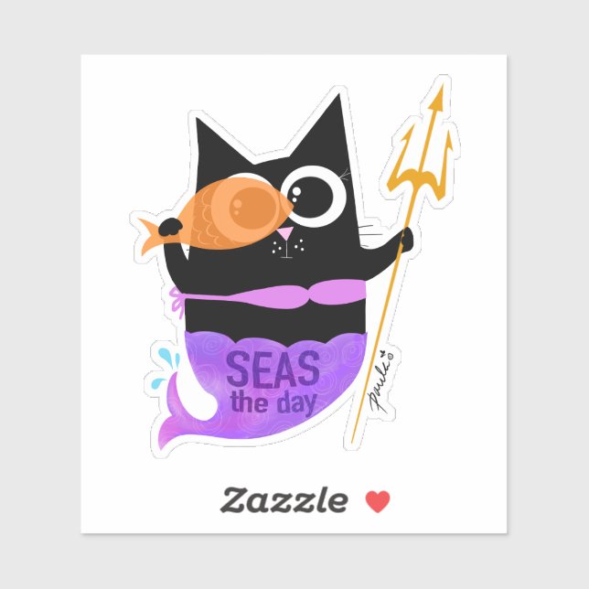 Seas the Day - Sticker Wanda the Cat (Feuille)