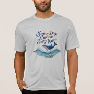Seas the Day – T-shirt actif Vague de Baleine Oc