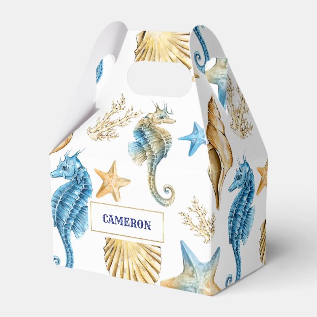 Seashells Motif Beach Mariage Ballotins (Verso)