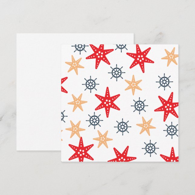 Seastars et roues orientées aimant motif (Devant / Derrière)