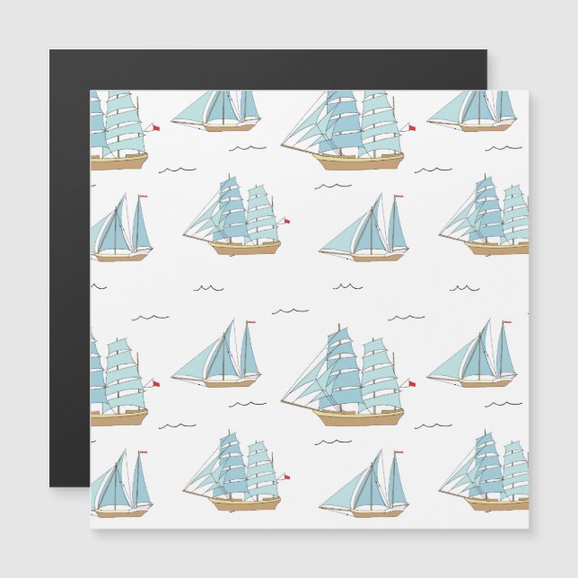 Seatime été Cute yachts avec voile (Devant / Derrière)