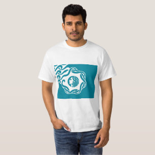 Seattle a simplifié le T-shirt de drapeau de vill