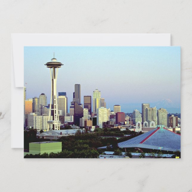 Seattle avec Mount Rainier, Washington State, État (Devant)