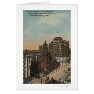 Seattle, avenue de WAThird et rues d'université