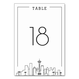 Seattle, Mariage de l'Ohio Numéro de table