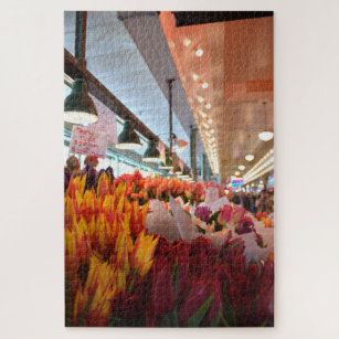 Seattle Pike Place Market Tulips Puzzle