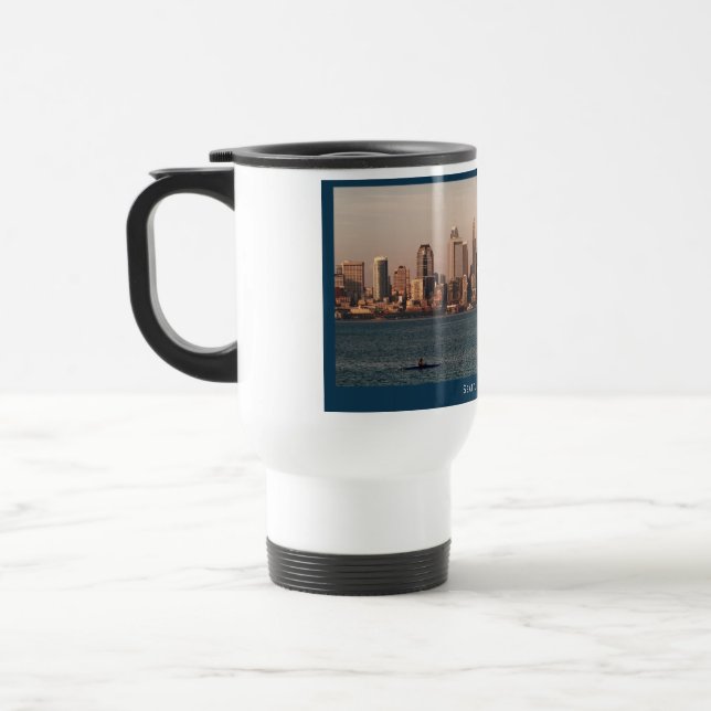 Seattle Skyline à Sunset Mug (Gauche)