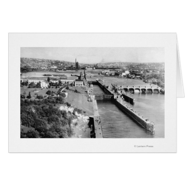 Seattle, WA États-Unis Verrous du gouvernement Vue (Devant horizontal)