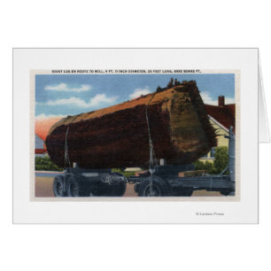 Seattle, Washington Giant Log en route vers Mill