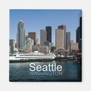 Seattle Washington Travel Photo Magnet