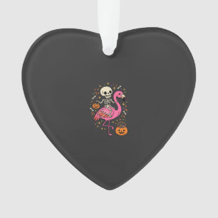 Seau de bonbons squelette de flamant rose d'Hallow