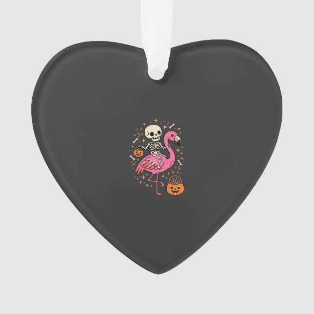 Seau de bonbons squelette de flamant rose d'Hallow (devant)