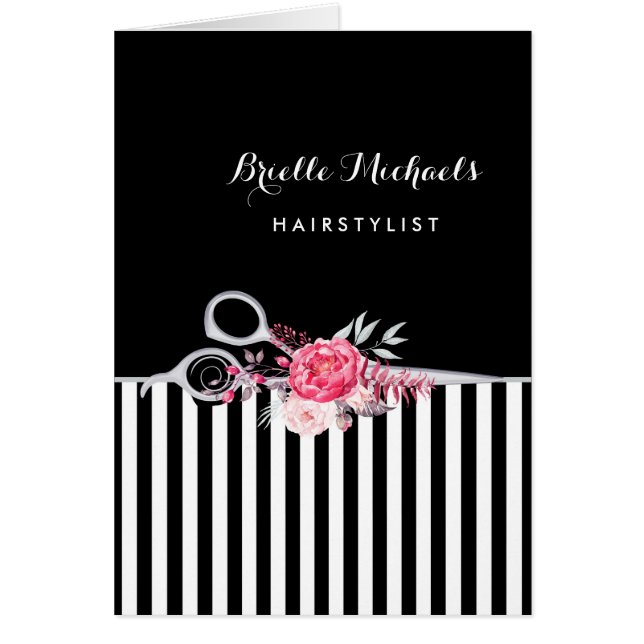 Sécheurs d'argent rayures rose Floral Salon des ch (Devant)