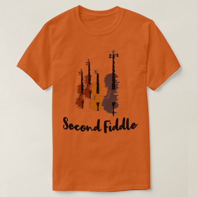 Second Fiddle Violinist Musical Classic TShirt (Design devant)