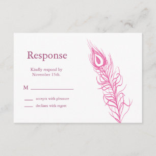 Secouer vos plumes de queue RSVP 1 (fuchsia)