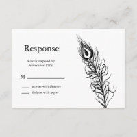 Secouer vos plumes de queue RSVP (blanc)