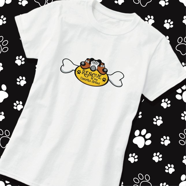 Secourir le chien est mon T-shirt préféré (Créateur téléchargé)