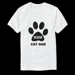 Secourir T-shirt Papa Chat