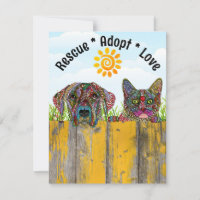 Secourt de chien et de chat Adoptez la carte de vo