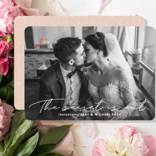 Secret est hors Faire-part Elopement