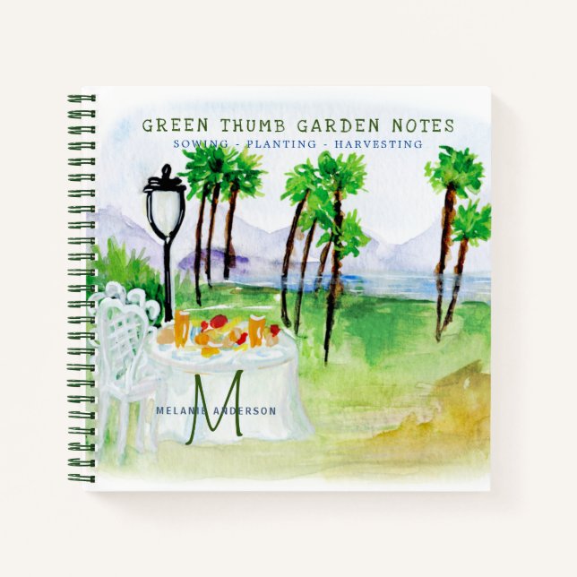 Secret Garden Watercolor Gardeners Journal (Devant)
