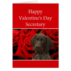 Secrétaire Glossy Grizzly Valentine Puppy Love