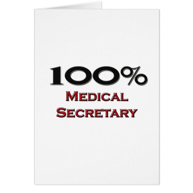 Secrétaire Médicale de 100 pour cent (Devant)