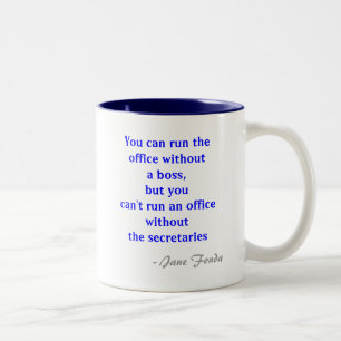 Secrétaire Quote Mug de bureau
