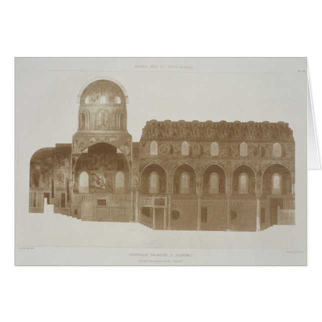 Section transversale de la chapelle de Palatine, (Devant horizontal)