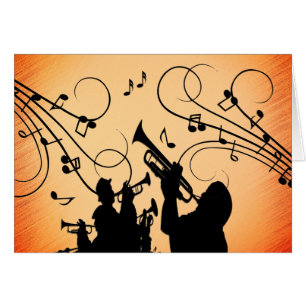 Section Trumpet Jazz Musique Orange Rust