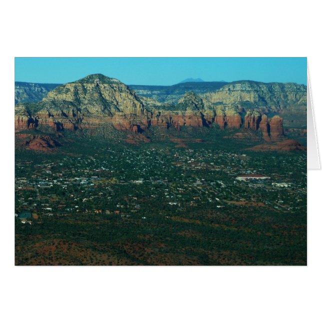 Sedona et Coffee Pot Rock vus d'en haut (Devant horizontal)