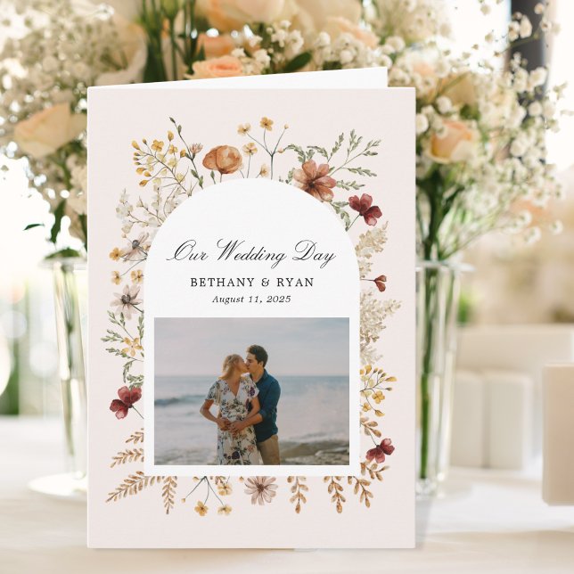 Sedona Garden Flowers Programme de jour de mariage (Créateur téléchargé)