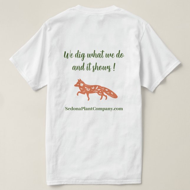Sedona Plante Company Fox T-shirt (Design dos)