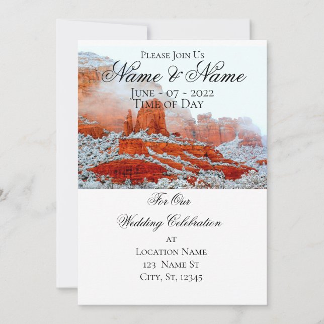 Sedona Red Rocks Thunder_Cove Invitation (Devant)