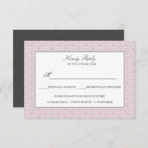 Seigaiha   Dusty Rose Japonais option de menu vagu