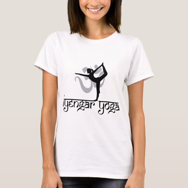 Seigneur du T-shirt de yoga d'Iyengar de pose de (Devant)