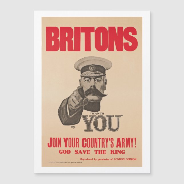 Seigneur Kitchener Wants You WWI Propaganda de (Devant)