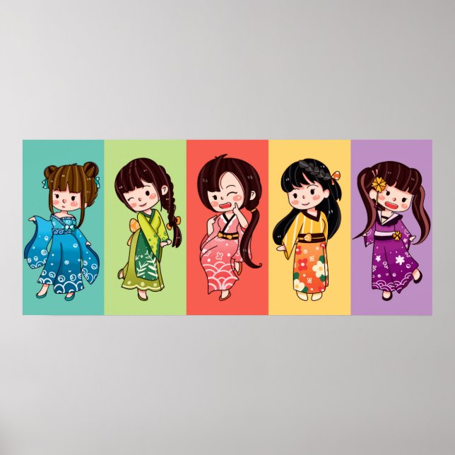 Seijin no Hi Kimono Girls Poster (Devant)