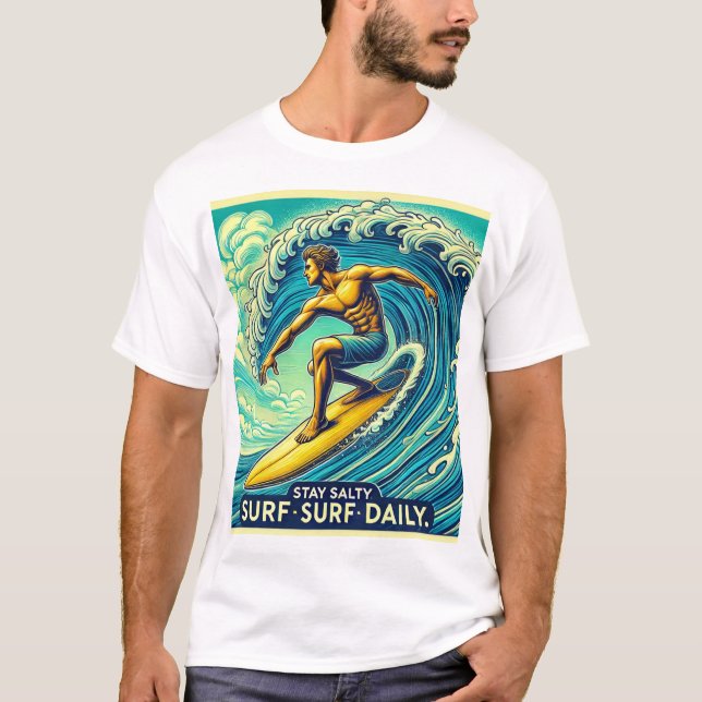 Séjour salé, Surf quotidien - T-shirt Surfer (Devant)