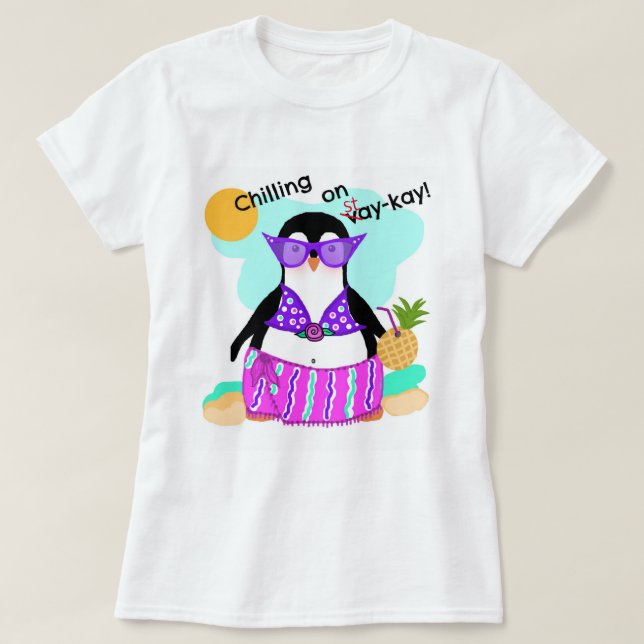 Séjour (vacances) Penguin T-SHIRT (Design devant)