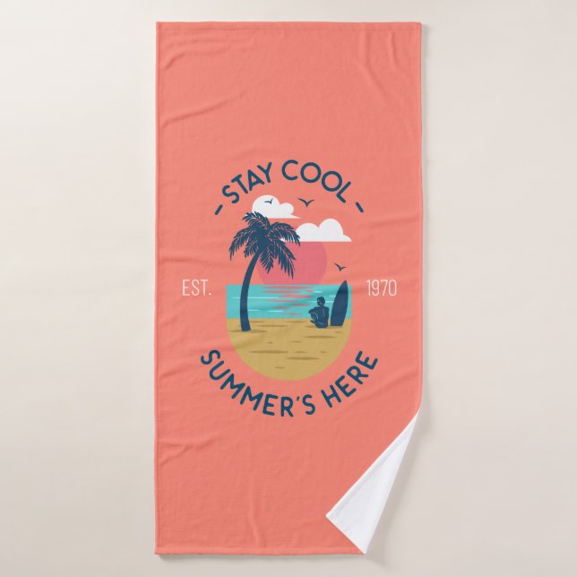 Séjournez Cool Summer's Here Beach Sunset (Serviette de bain)