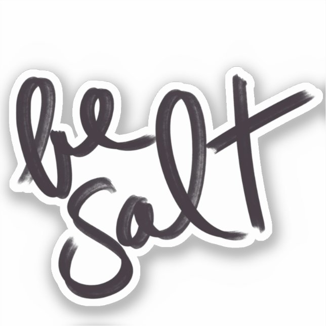 Sel+Clay Be Salt Mini Sticker (Recto)