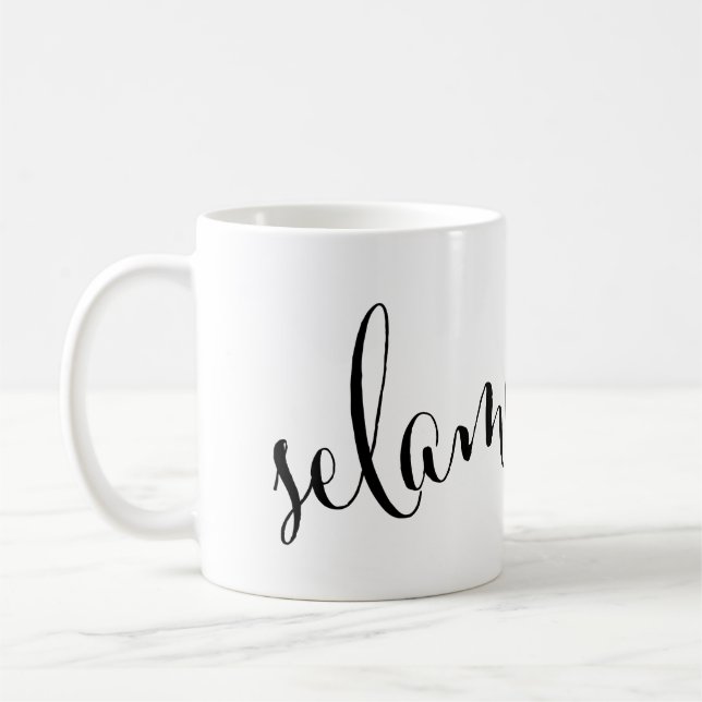 selamat pagi Good Morning Indonesian Mug (Gauche)