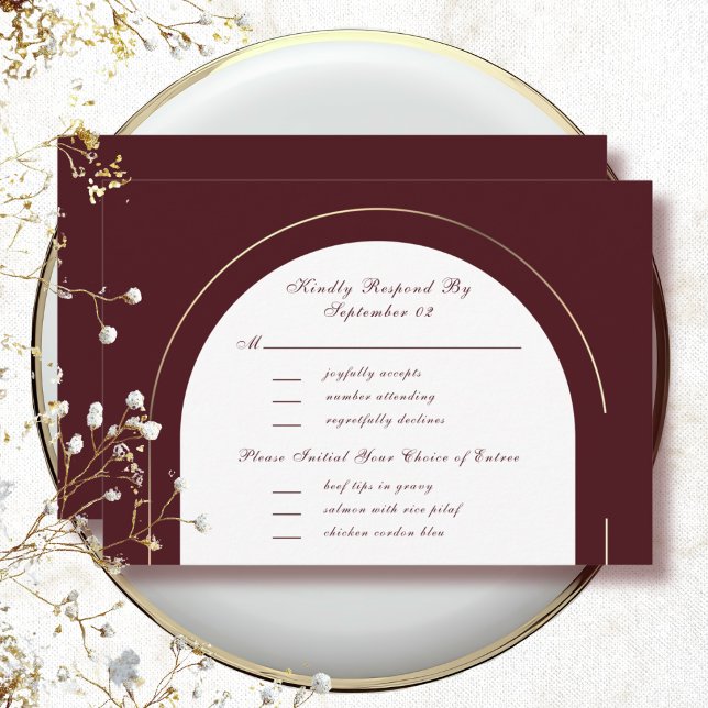 Sélection de menu de script de cadre or rouge fonc (Créateur téléchargé)