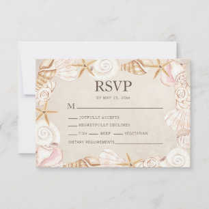 Sélection de menu Mariage Coquillages de plage
