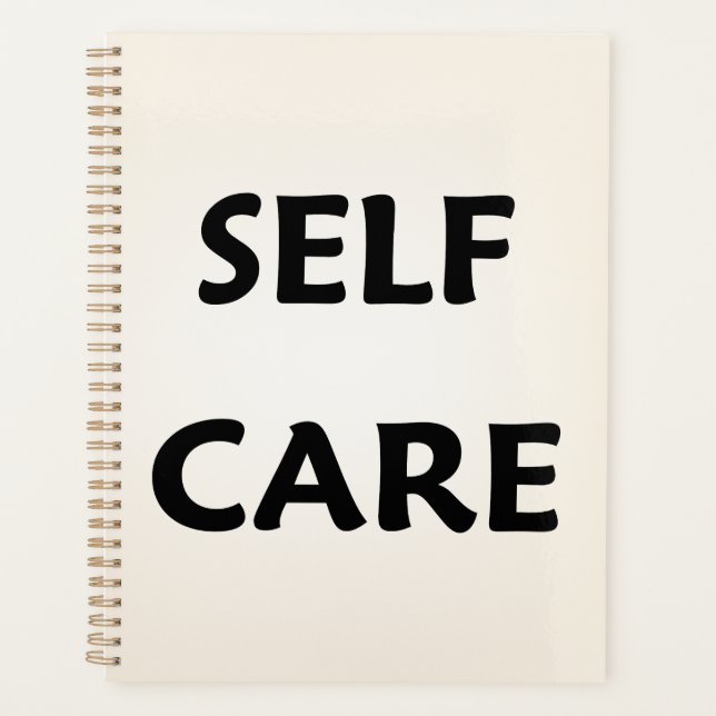 Self Care Minimal Planner Cover (Devant)