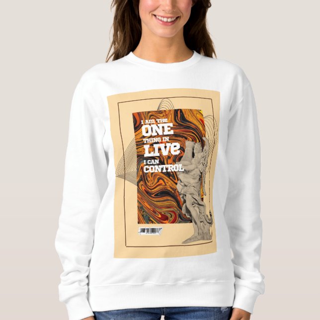 Self Control Motivational sweatshirt (Devant)