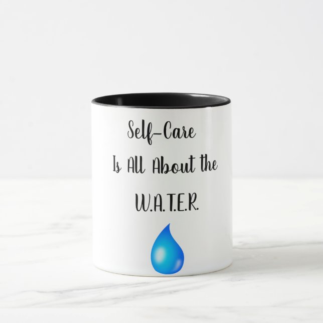 Self-Crae est tout au sujet du mug W.A.T.E.R. (Centre)
