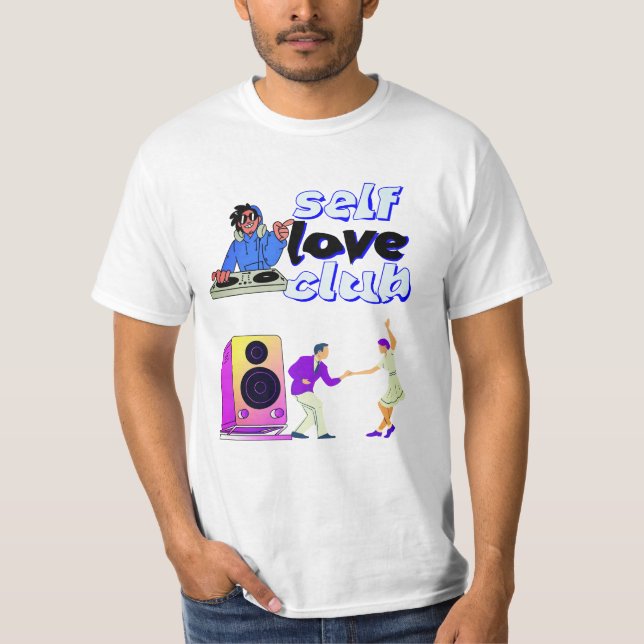 🎶 Self Love Club DJ T-Shirt Graphique | Mode Musi (Devant)